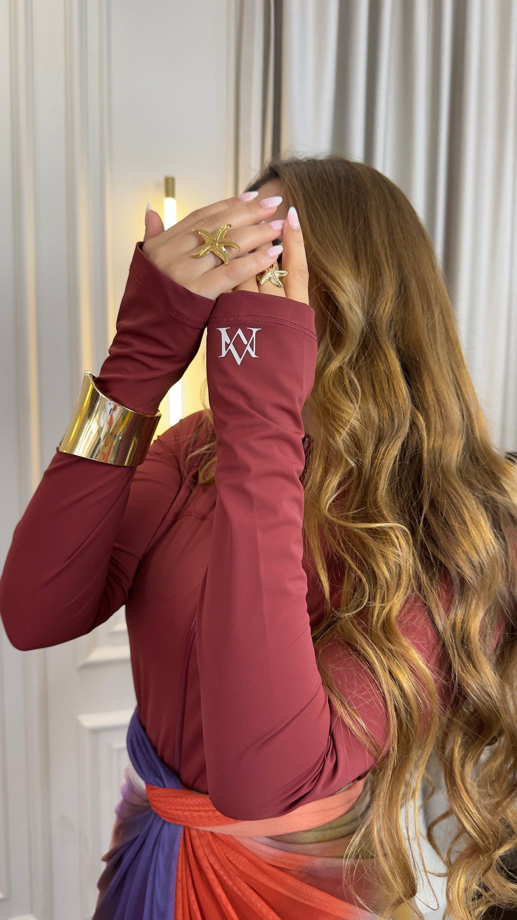 Dark burgundy