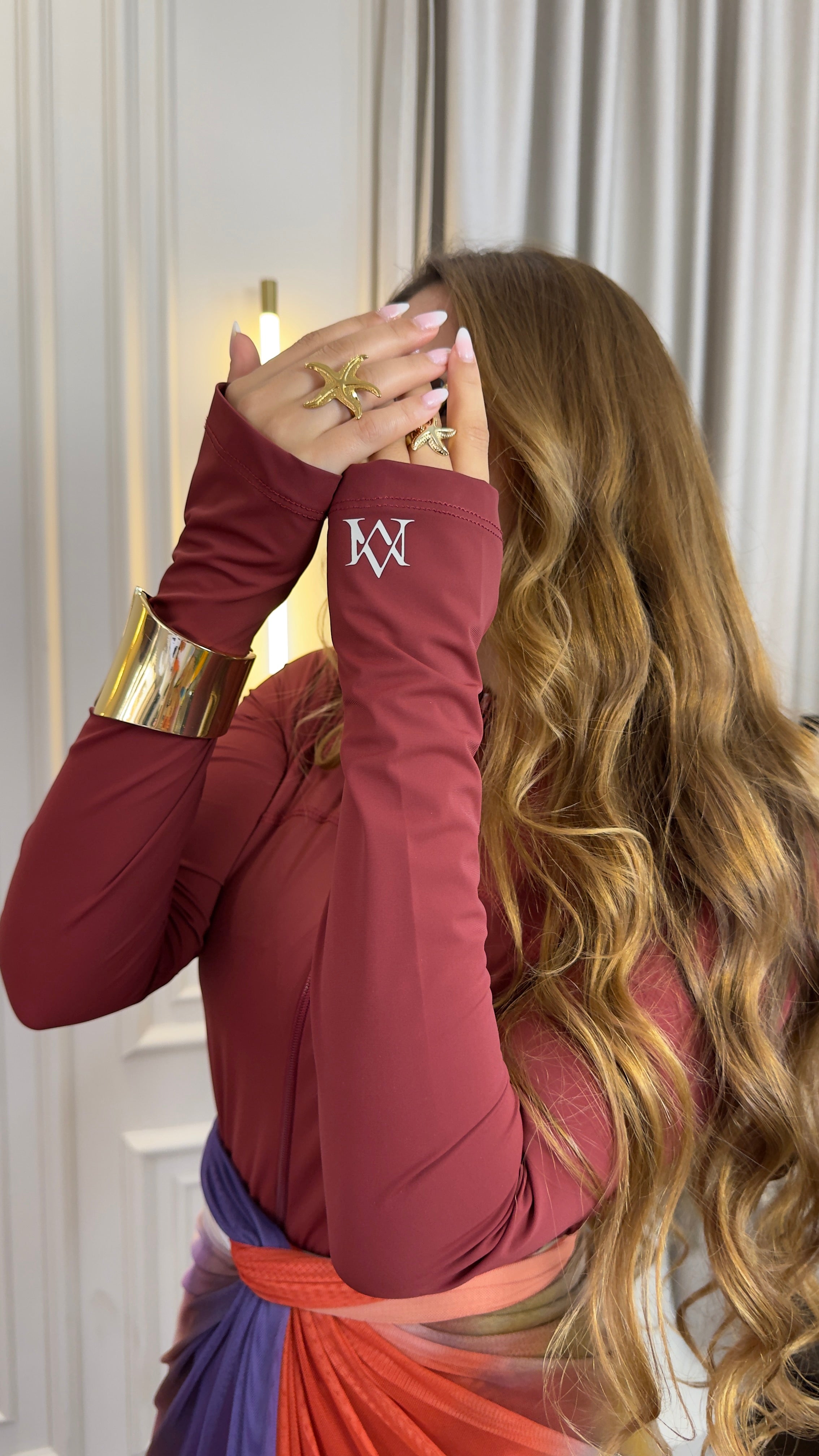 Dark burgundy